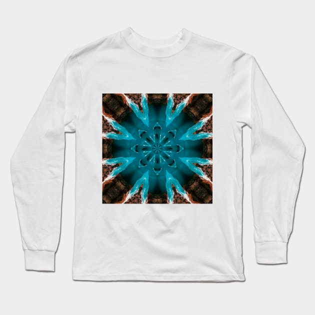 Mandalas Collection - How to color the island of a hummingbird (calm) Long Sleeve T-Shirt by mandalaartdigital